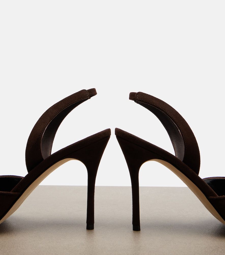 Slingback-Pumps Borelapla aus Veloursleder - Manolo Blahnik - Modalova
