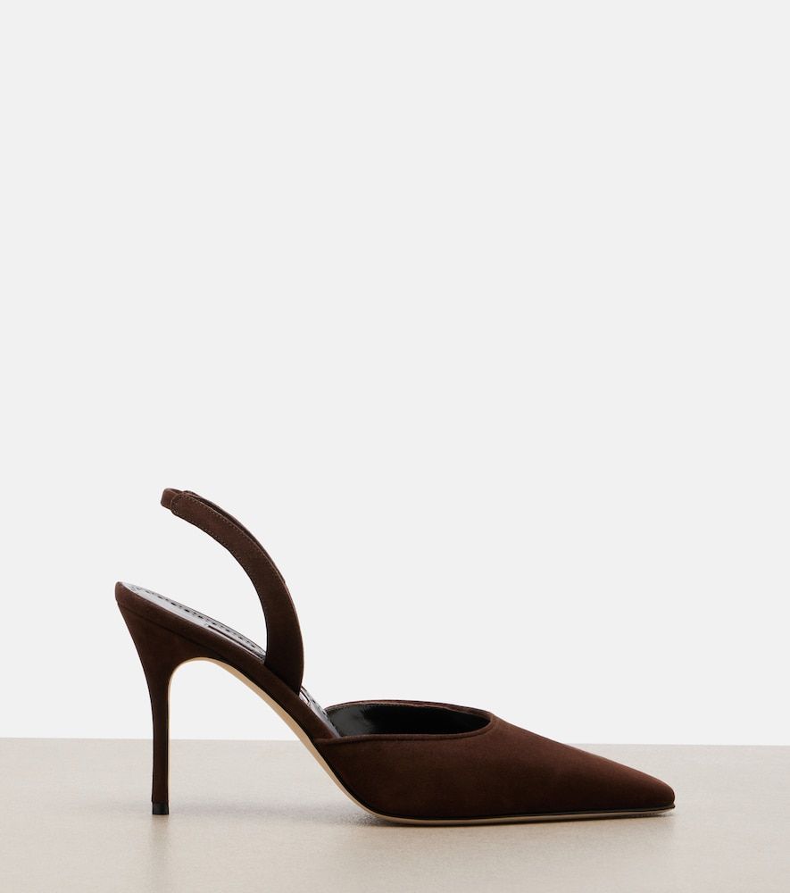 Slingback-Pumps Borelapla aus Veloursleder - Manolo Blahnik - Modalova