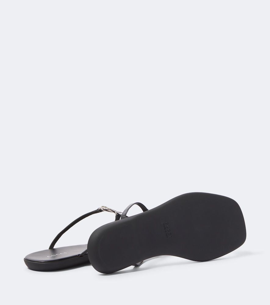 Sandali infradito Interlocking G in pelle - Gucci - Modalova