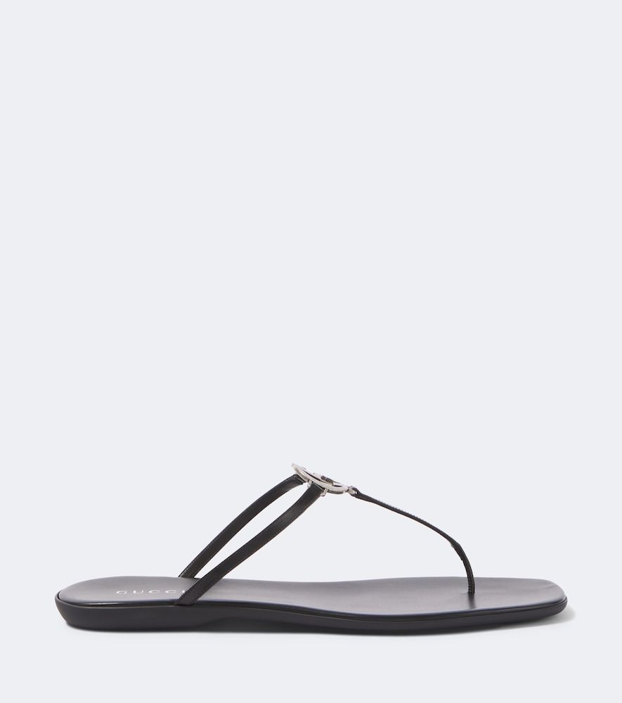 Sandali infradito Interlocking G in pelle - Gucci - Modalova