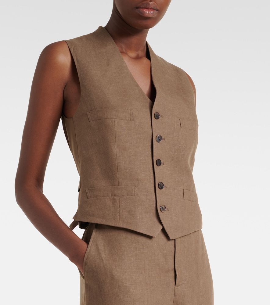 Weste Jaiden aus Leinen - Ralph Lauren Collection - Modalova
