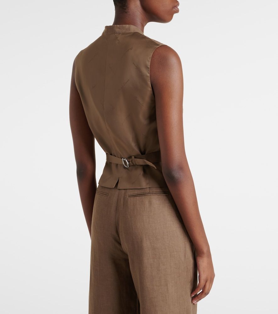 Weste Jaiden aus Leinen - Ralph Lauren Collection - Modalova