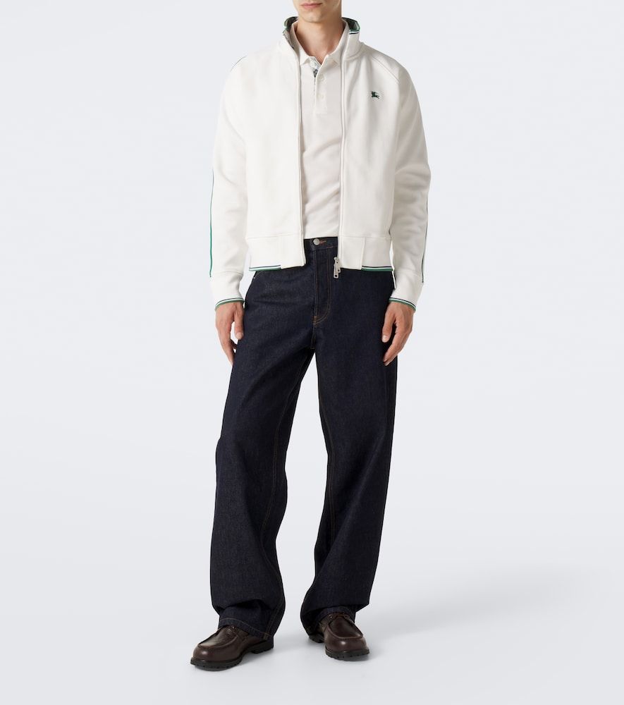 Polo en mezcla de algodón con EKD - Burberry - Modalova