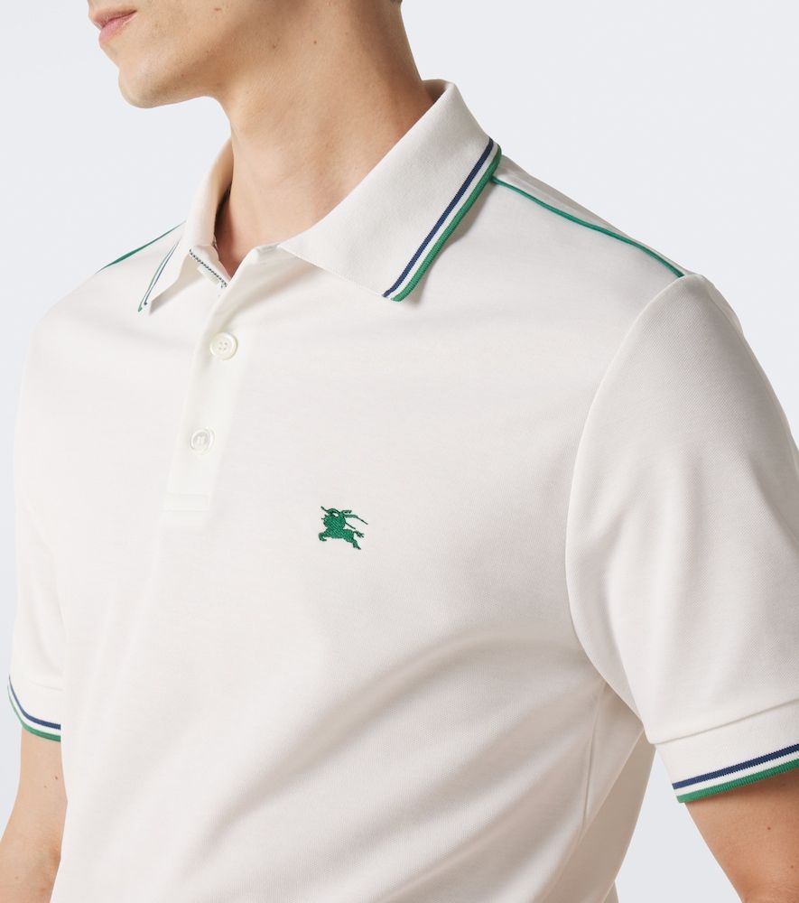 Polo en mezcla de algodón con EKD - Burberry - Modalova