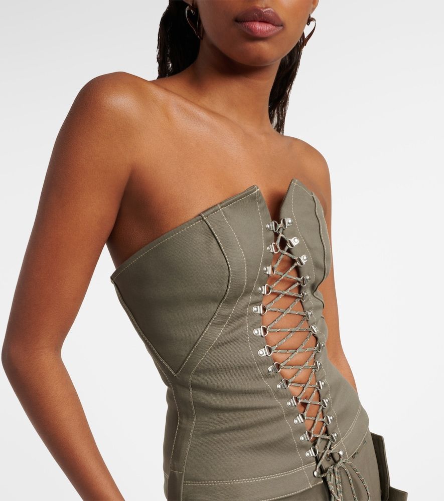 Dion Lee Top a corsetto in cotone - Dion Lee - Modalova