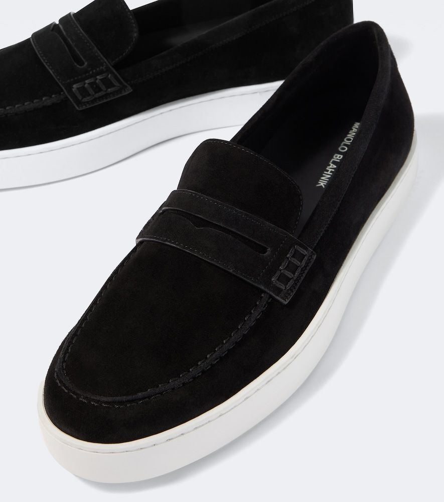 Loafers Ellis aus Veloursleder - Manolo Blahnik - Modalova