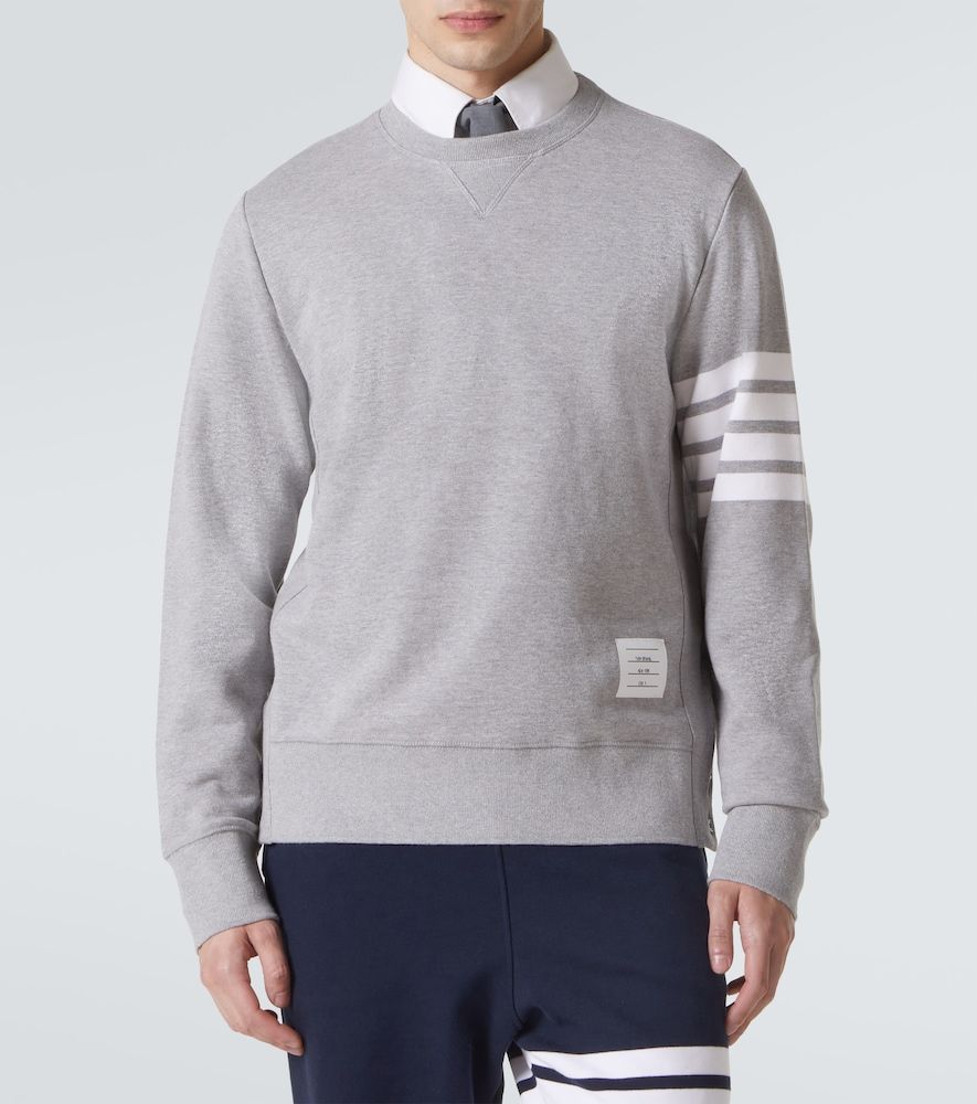 Thom Browne Felpa in cotone 4-Bar - Thom Browne - Modalova