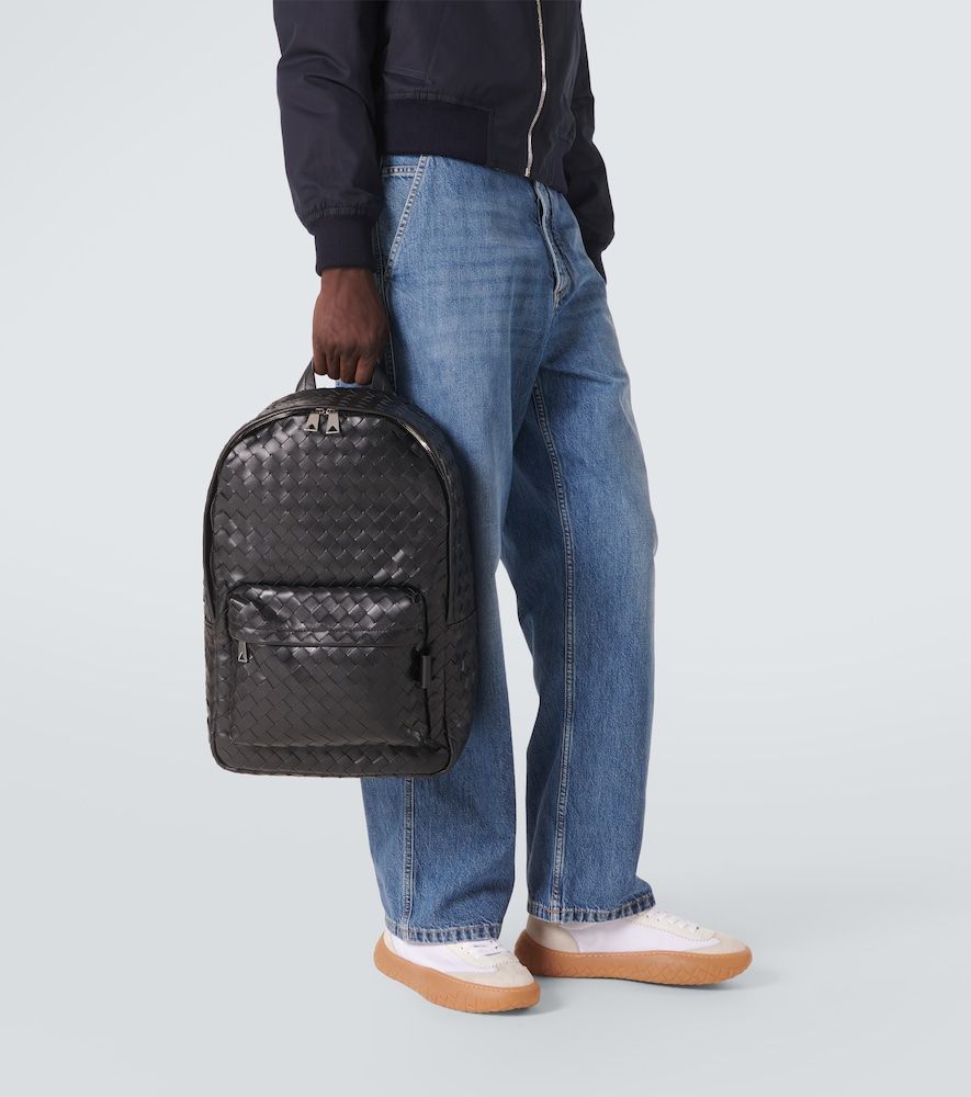 Intrecciato leather backpack - Bottega Veneta - Modalova