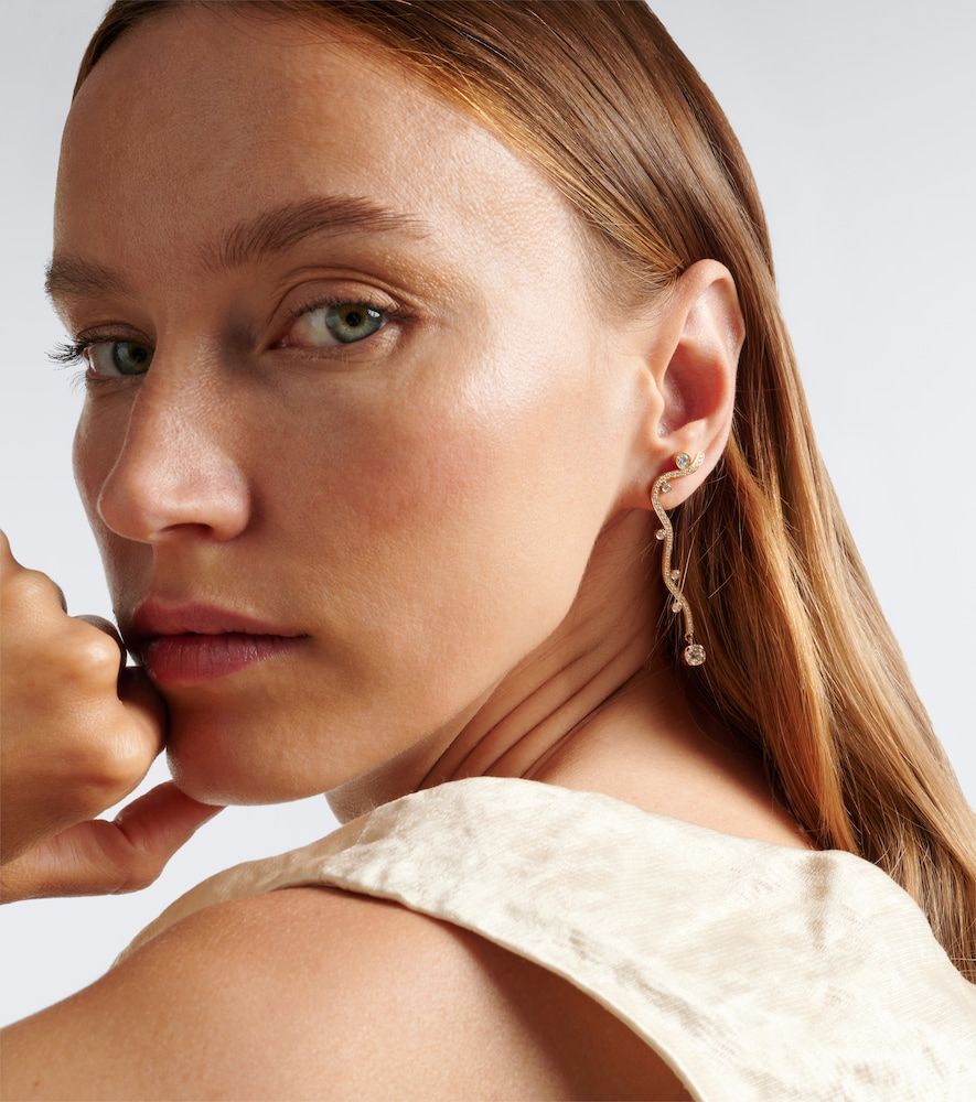 Pendientes Grand Ocean Etoile de oro de 18 ct con diamantes - Sophie Bille Brahe - Modalova