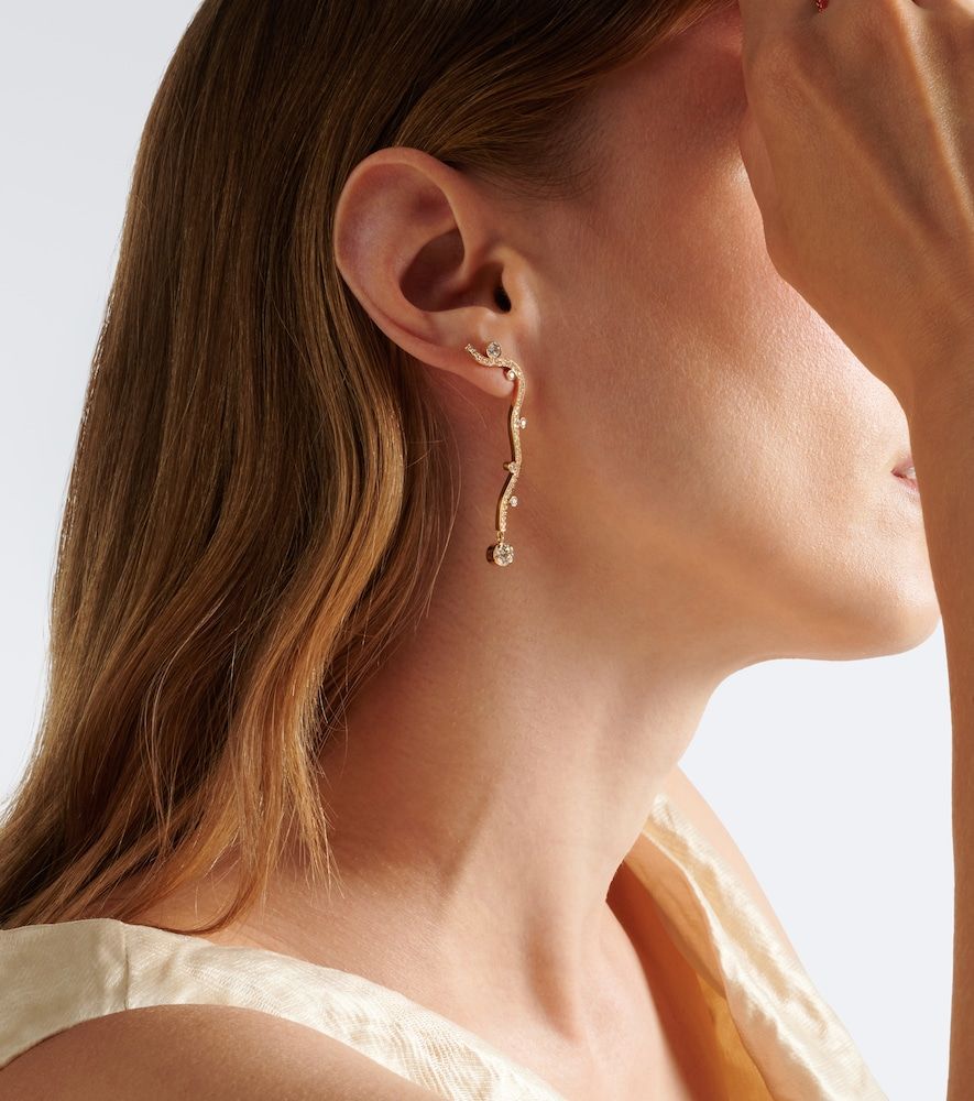 Pendientes Grand Ocean Etoile de oro de 18 ct con diamantes - Sophie Bille Brahe - Modalova
