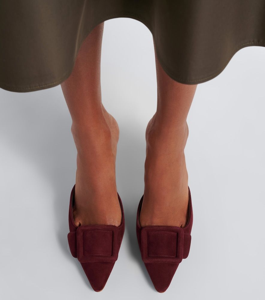 Mules Maysale 70 aus Veloursleder - Manolo Blahnik - Modalova