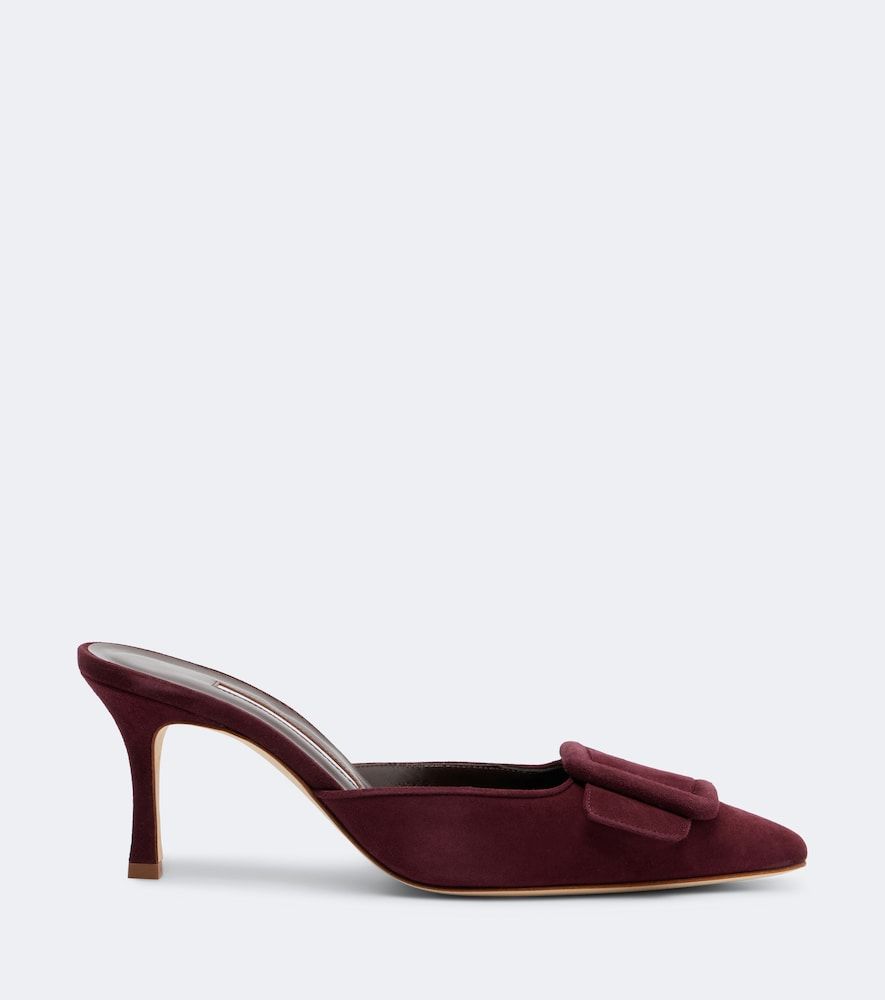 Mules Maysale 70 aus Veloursleder - Manolo Blahnik - Modalova