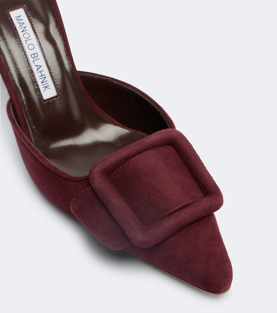 Mules Maysale 70 aus Veloursleder - Manolo Blahnik - Modalova