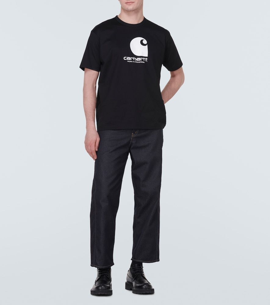 X Carhartt logo cotton jersey T-shirt - Junya Watanabe - Modalova
