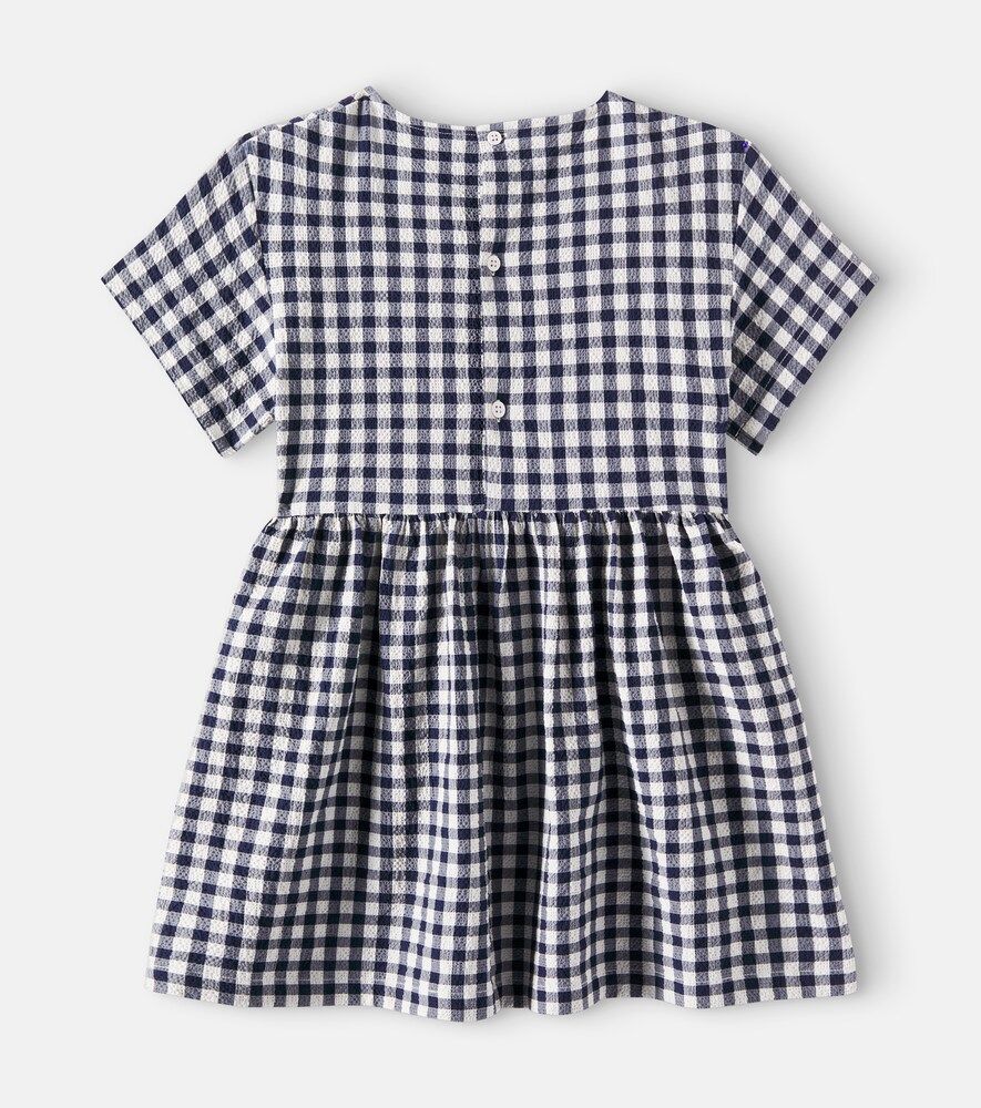 Vestido de algodón a cuadros vichy - Il Gufo - Modalova