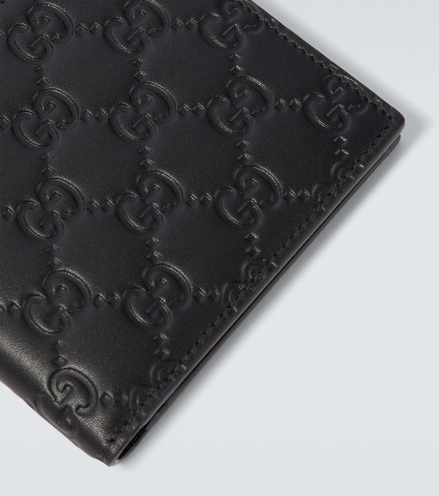 Gucci Cartera Emblem de piel con GG - Gucci - Modalova