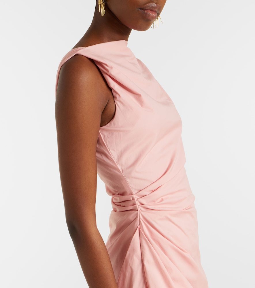 Vestido corto asimétrico Callie de algodón - Staud - Modalova