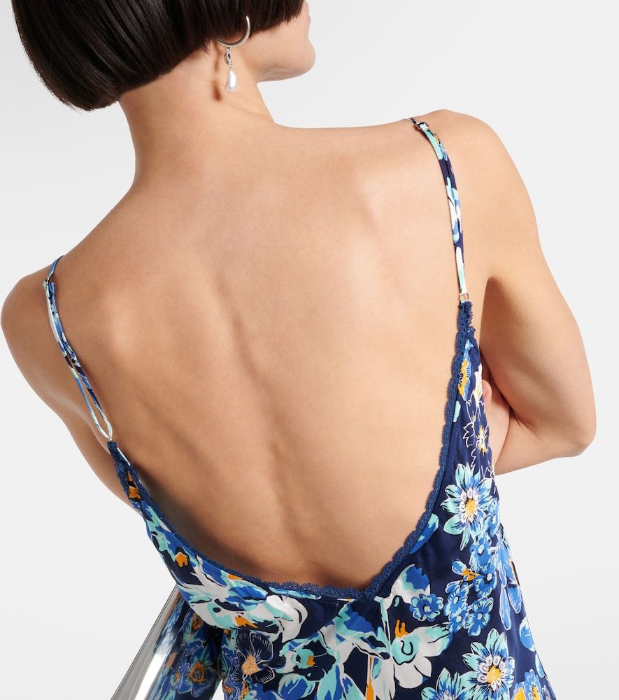 Abito sottoveste con pizzo floreale - Poupette St Barth - Modalova