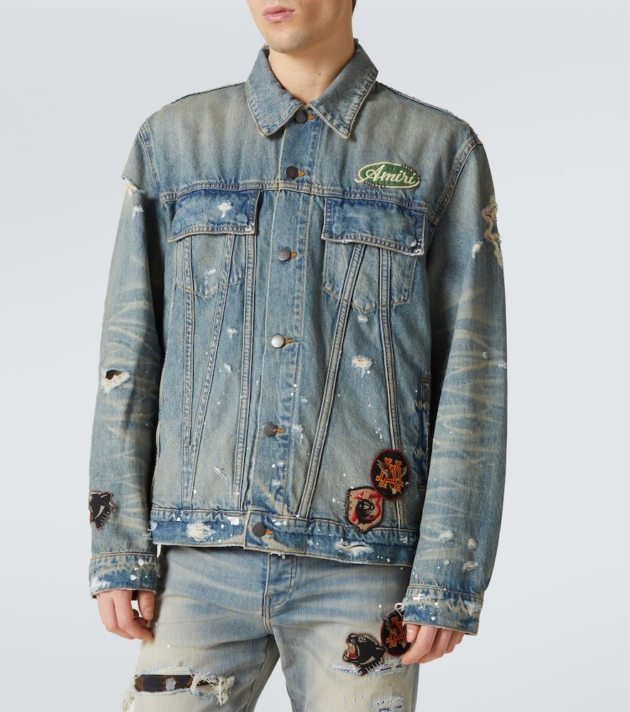 Vintage Pegasus distressed denim jacket - Amiri - Modalova