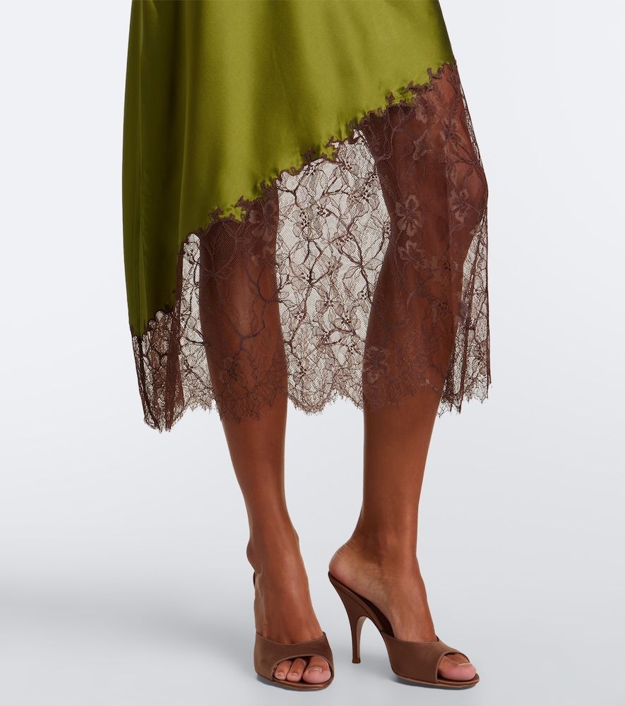 Abito sottoveste Lara in misto seta con pizzo - Staud - Modalova