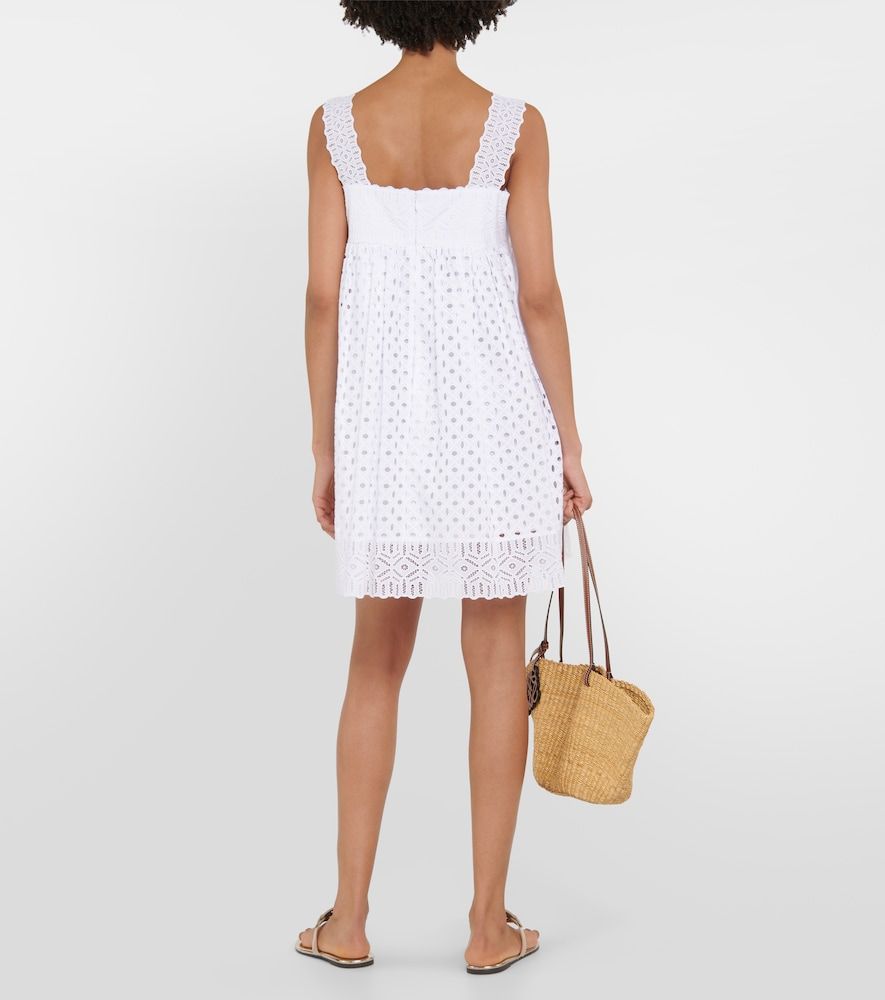 Vestido de algodón con bordado inglés - Tory Burch - Modalova