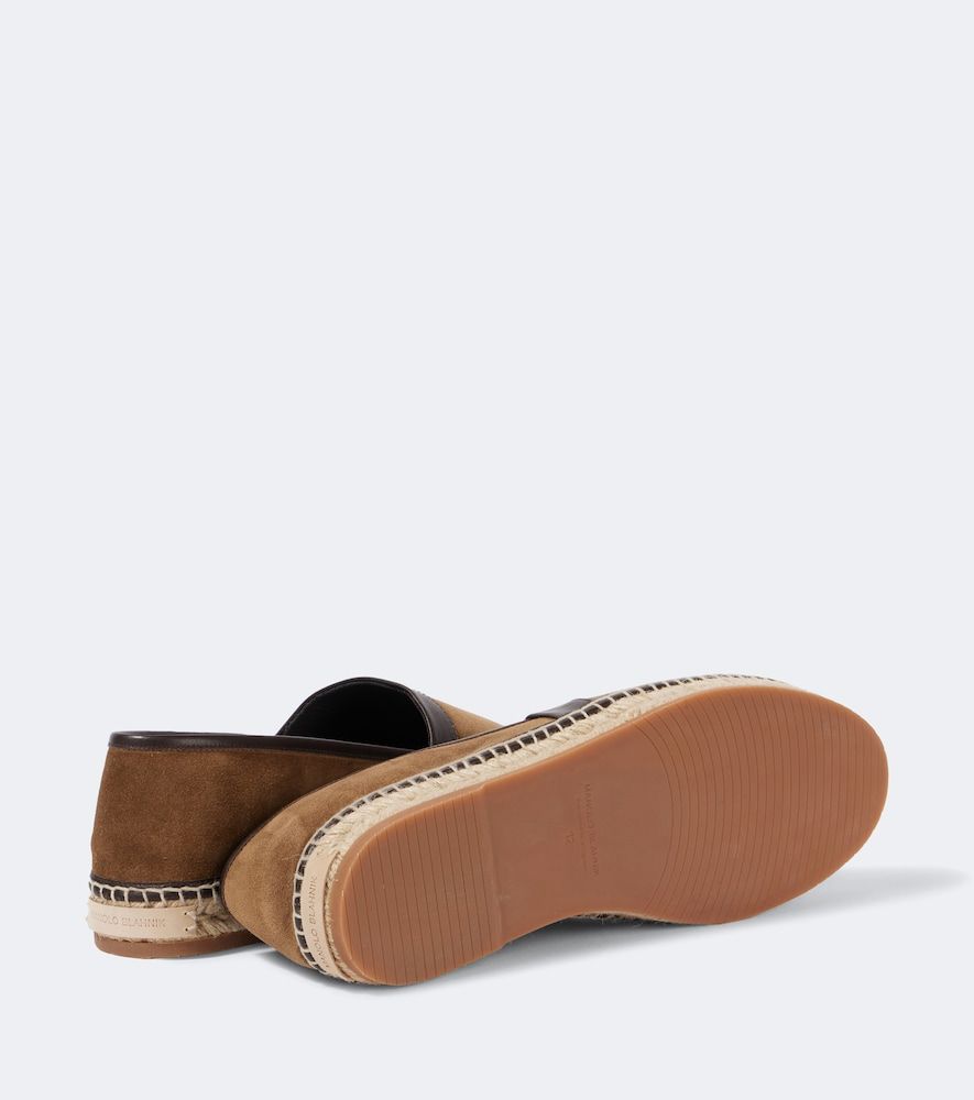 Espadrilles Nerano aus Veloursleder - Manolo Blahnik - Modalova