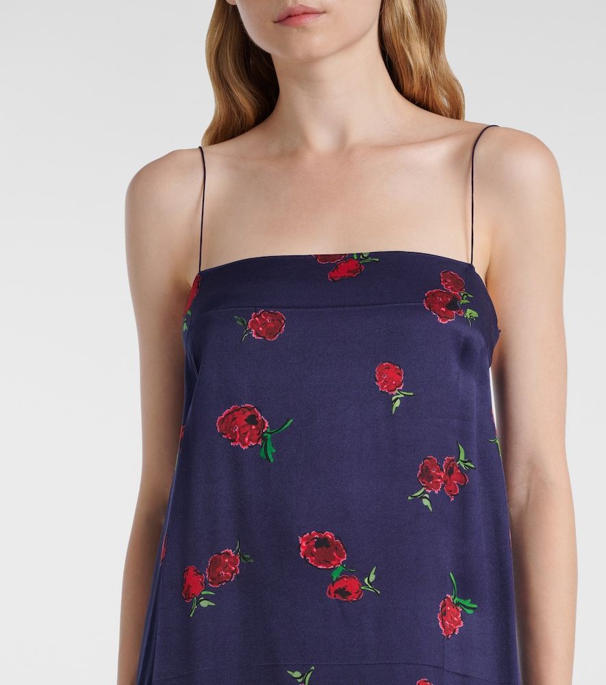 Abito sottoveste Sicily in twill con stampa - Khaite - Modalova