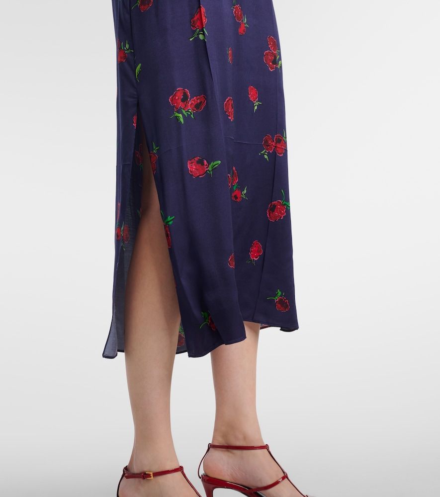Abito sottoveste Sicily in twill con stampa - Khaite - Modalova