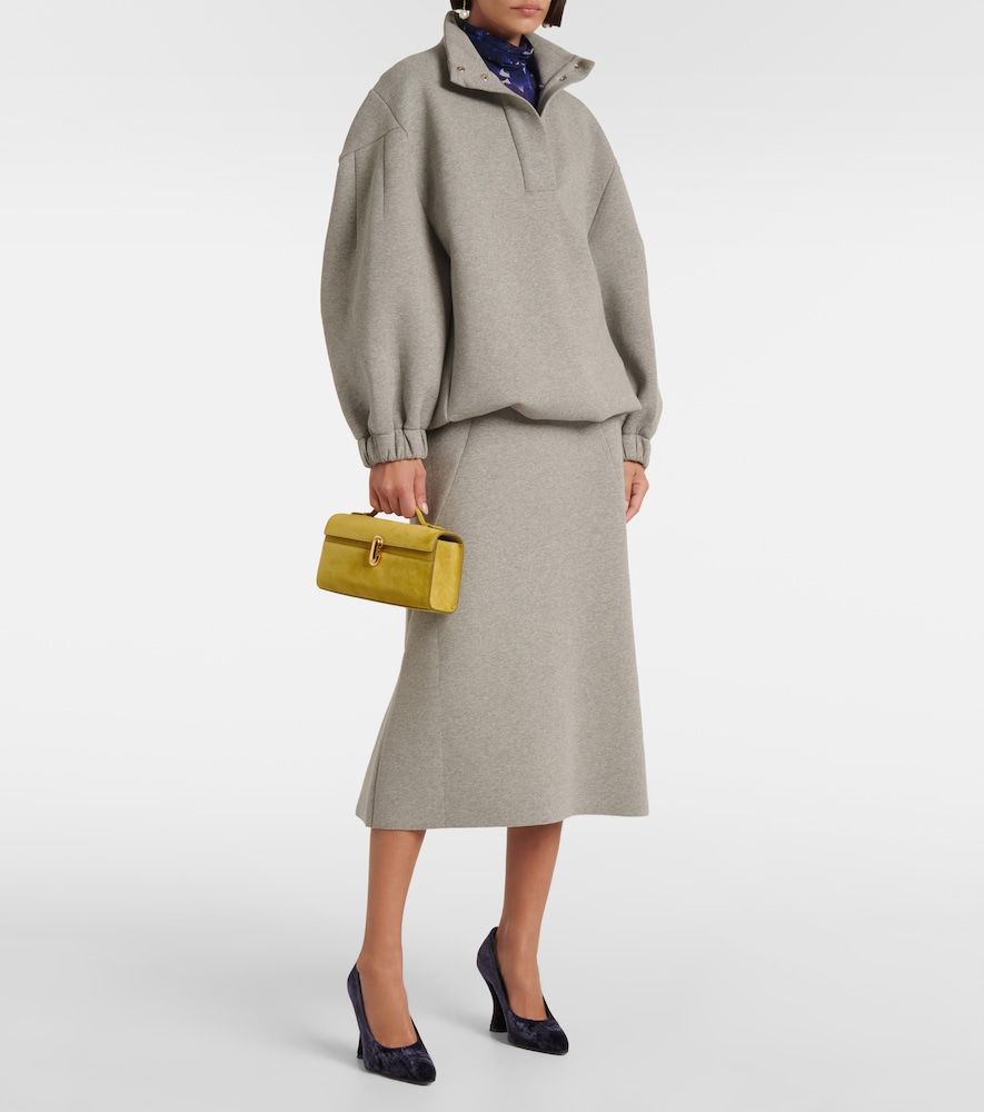 Falda midi en mezcla de algodón - Dries Van Noten - Modalova