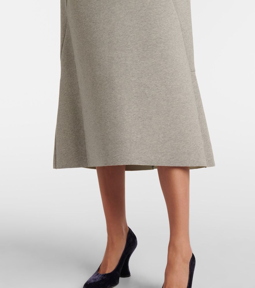 Gonna midi in misto cotone - Dries Van Noten - Modalova