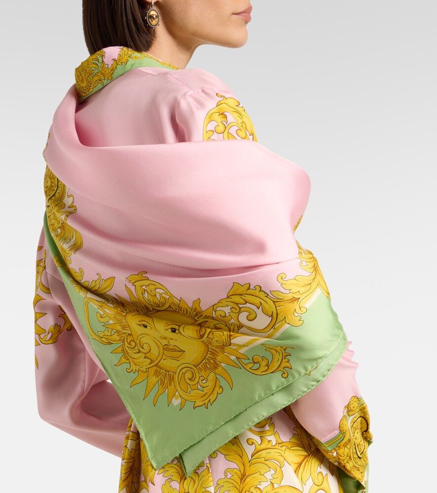 Versace Foulard in twill di seta - Versace - Modalova