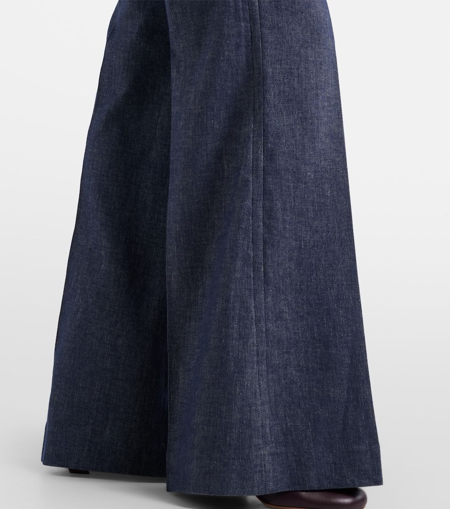 Fluid Denim flared pants - Dorothee Schumacher - Modalova