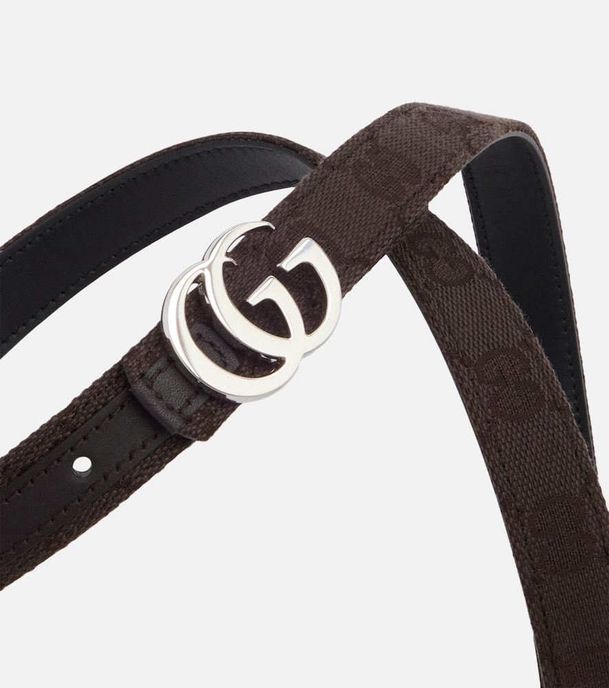Wendbarer Gürtel GG Marmont aus Canvas - Gucci - Modalova