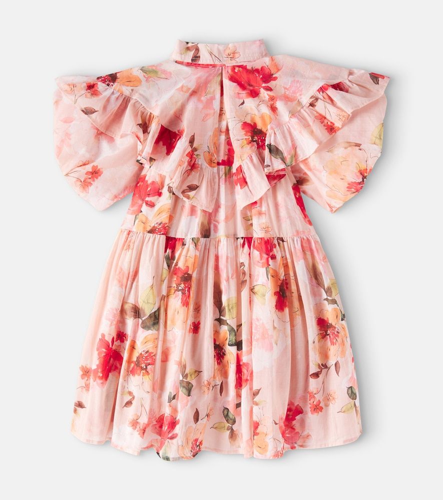 Vestido de algodón con manga abullonada - Petite Amalie - Modalova