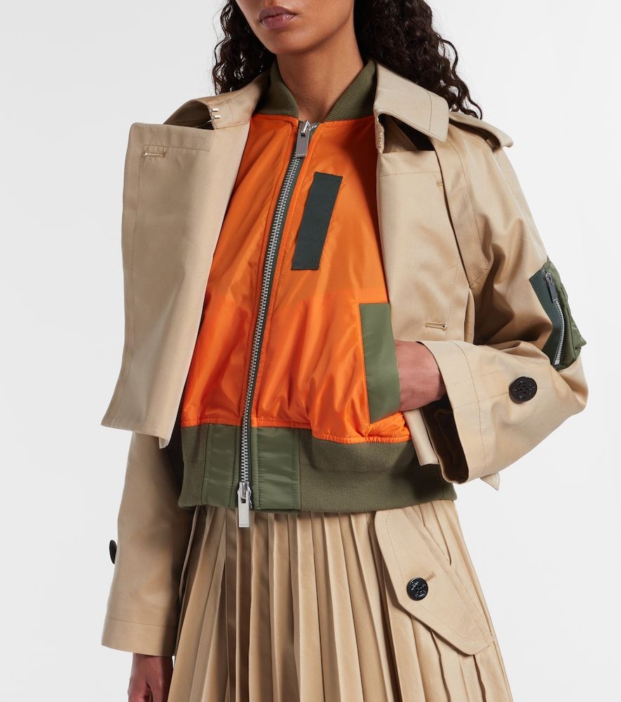 Sacai Jacke aus Gabardine und Twill - Sacai - Modalova