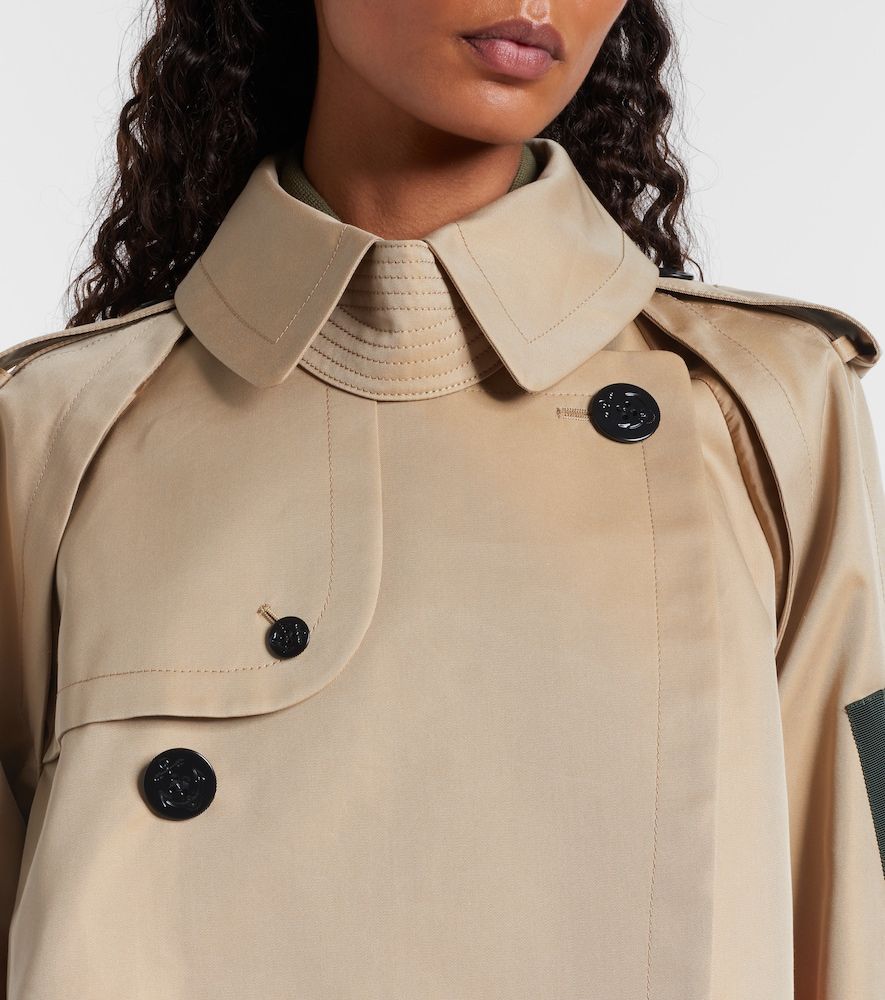 Giacca in gabardine e twill di misto cotone - Sacai - Modalova