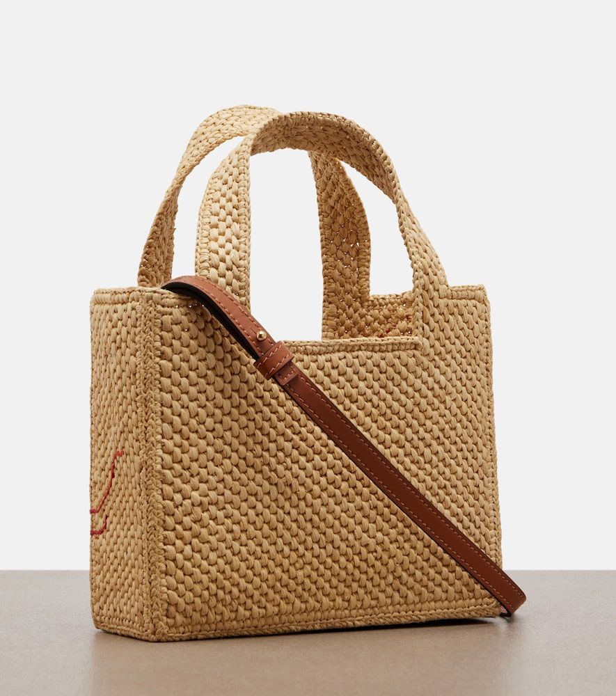 Bolso Paula's Ibiza Font Mini de rafia - Loewe - Modalova
