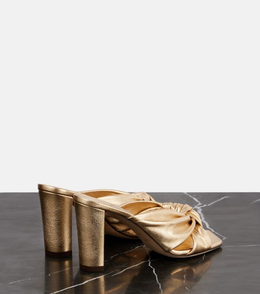 Pantoletten Avenue 85 aus Metallic-Leder - Jimmy Choo - Modalova