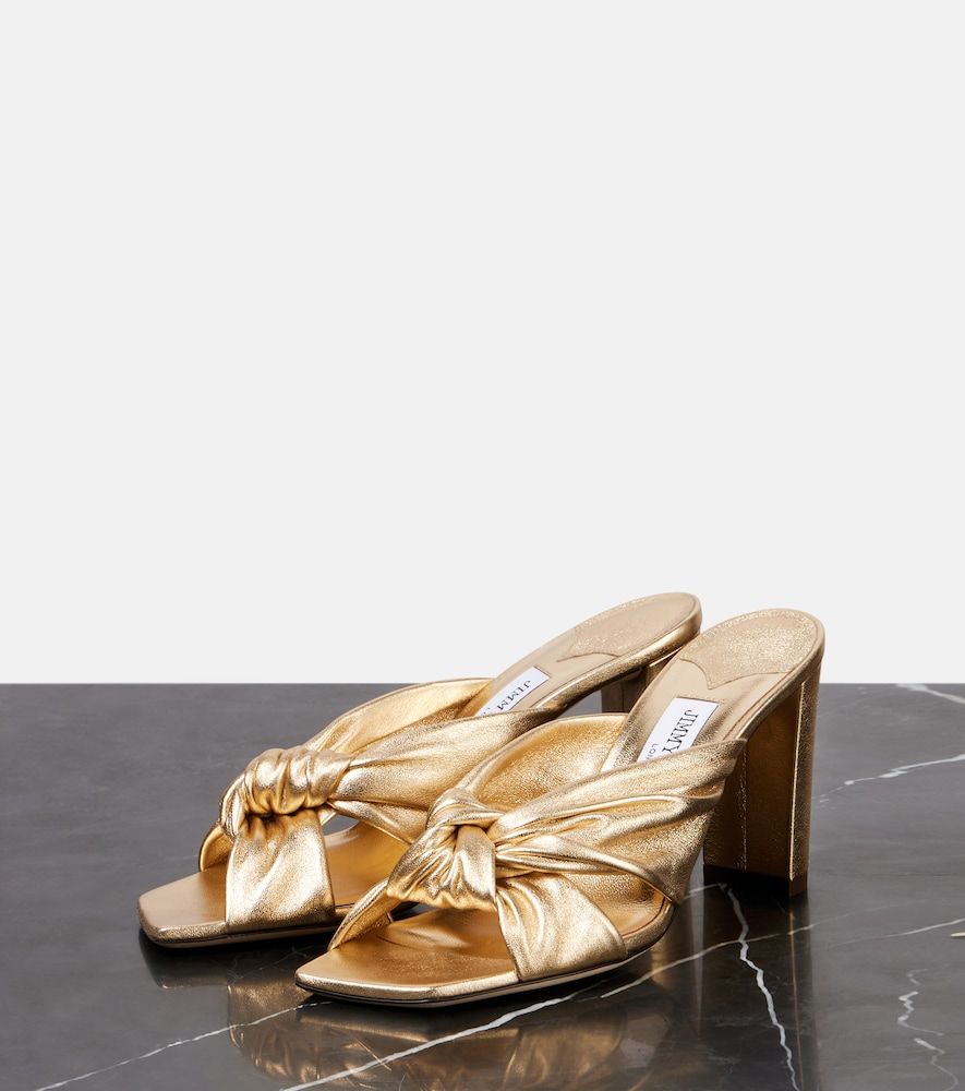 Pantoletten Avenue 85 aus Metallic-Leder - Jimmy Choo - Modalova