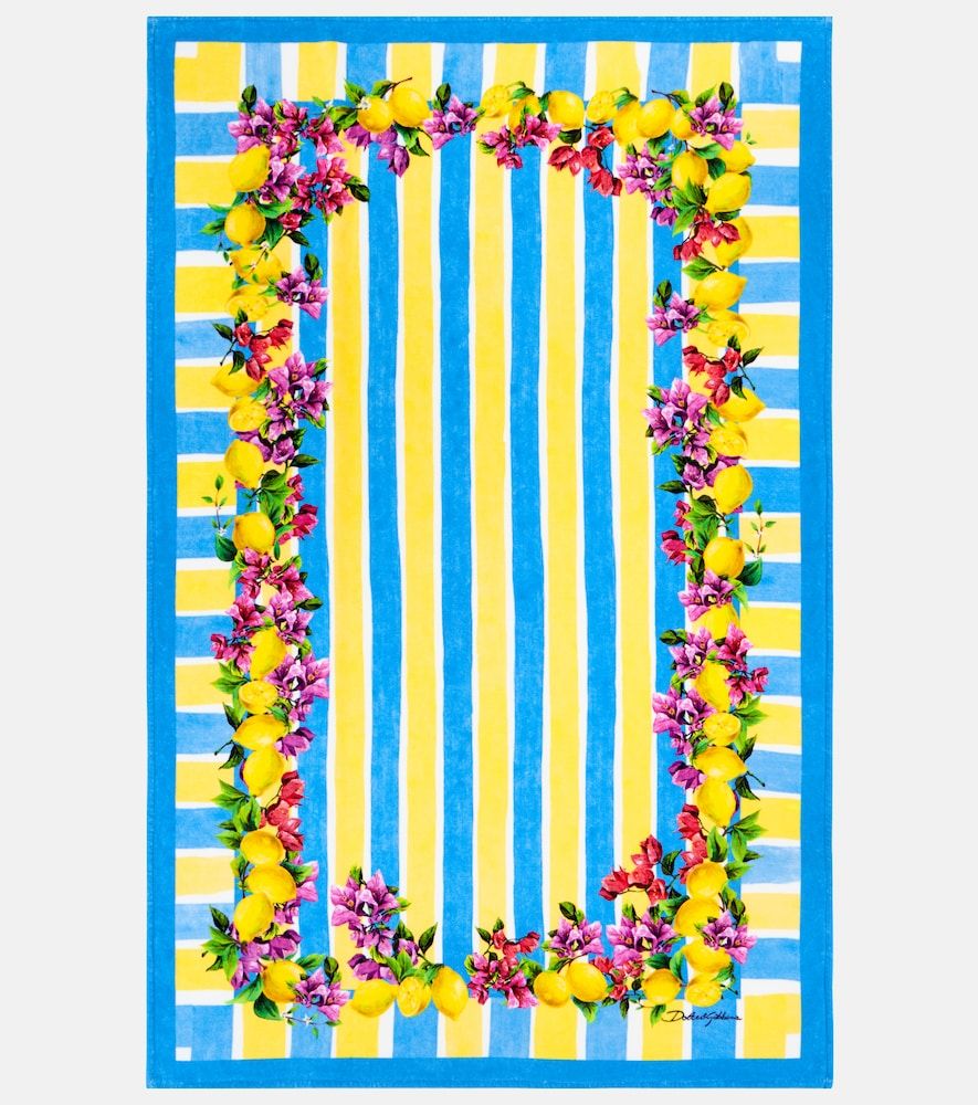 Toalla de playa Taormina de rizo de algodón - Dolce&Gabbana Casa - Modalova