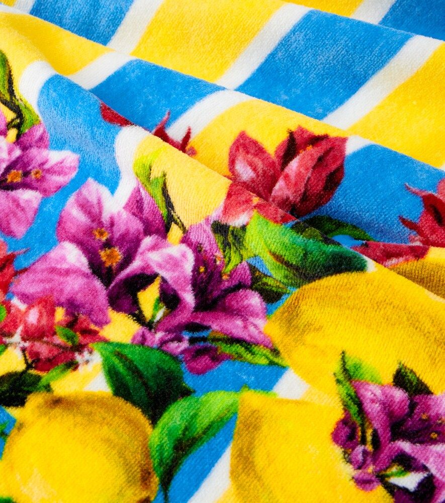 Toalla de playa Taormina de rizo de algodón - Dolce&Gabbana Casa - Modalova