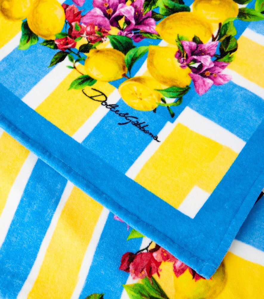 Toalla de playa Taormina de rizo de algodón - Dolce&Gabbana Casa - Modalova