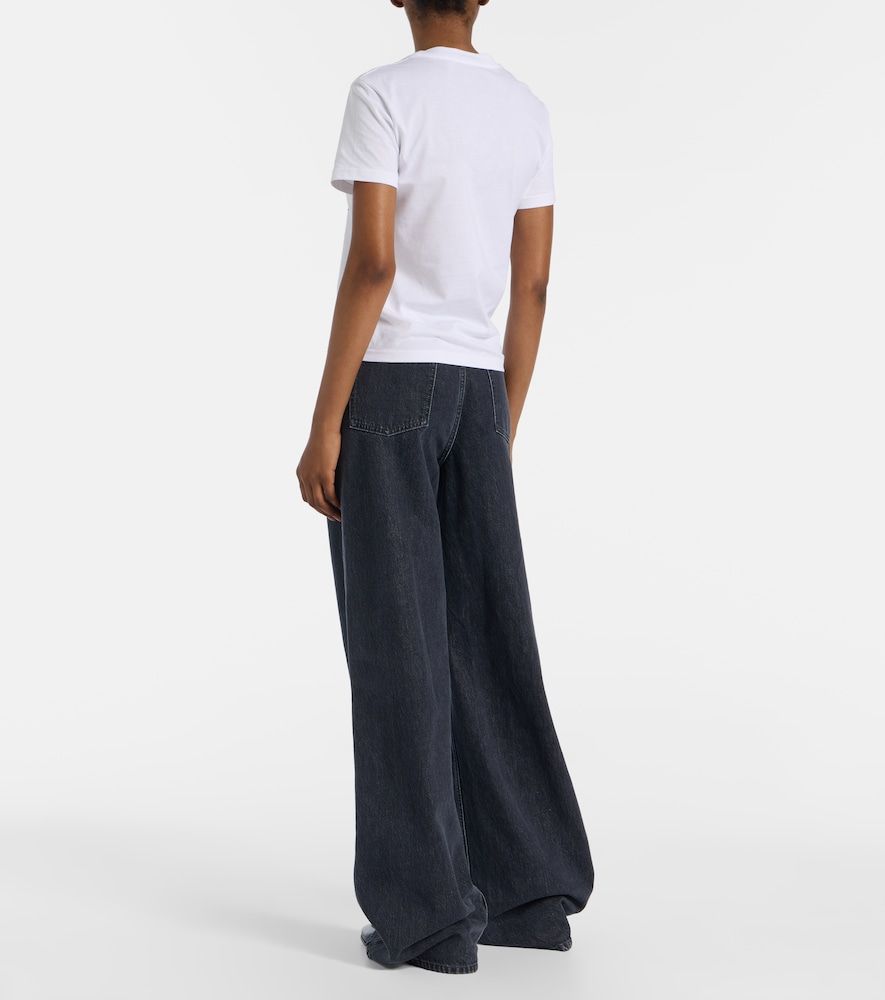 T-shirt in cotone con stampa Interlocking G - Gucci - Modalova