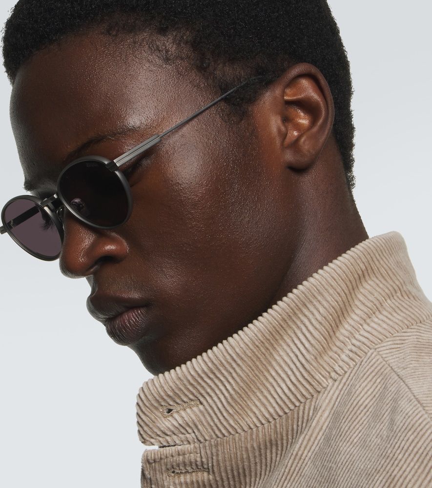 Zegna Runde Sonnenbrille - Zegna - Modalova
