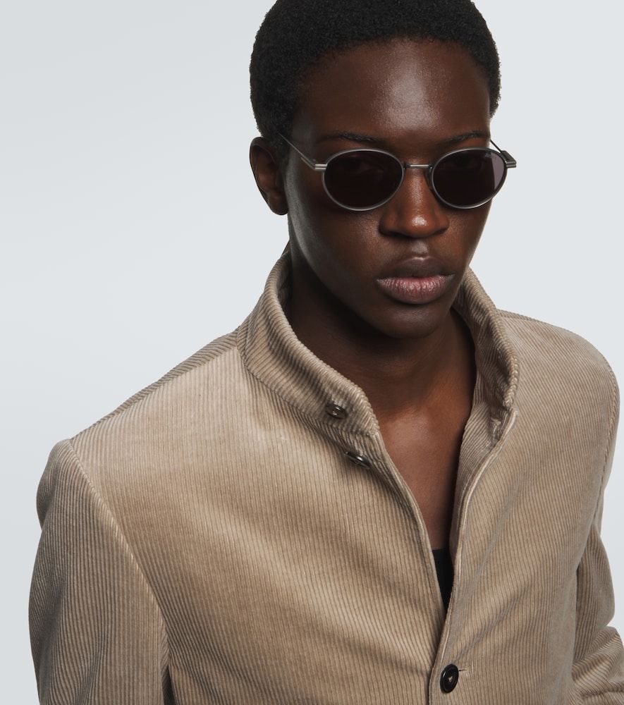 Zegna Runde Sonnenbrille - Zegna - Modalova