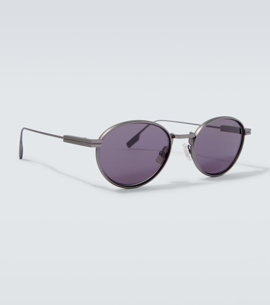 Zegna Runde Sonnenbrille - Zegna - Modalova