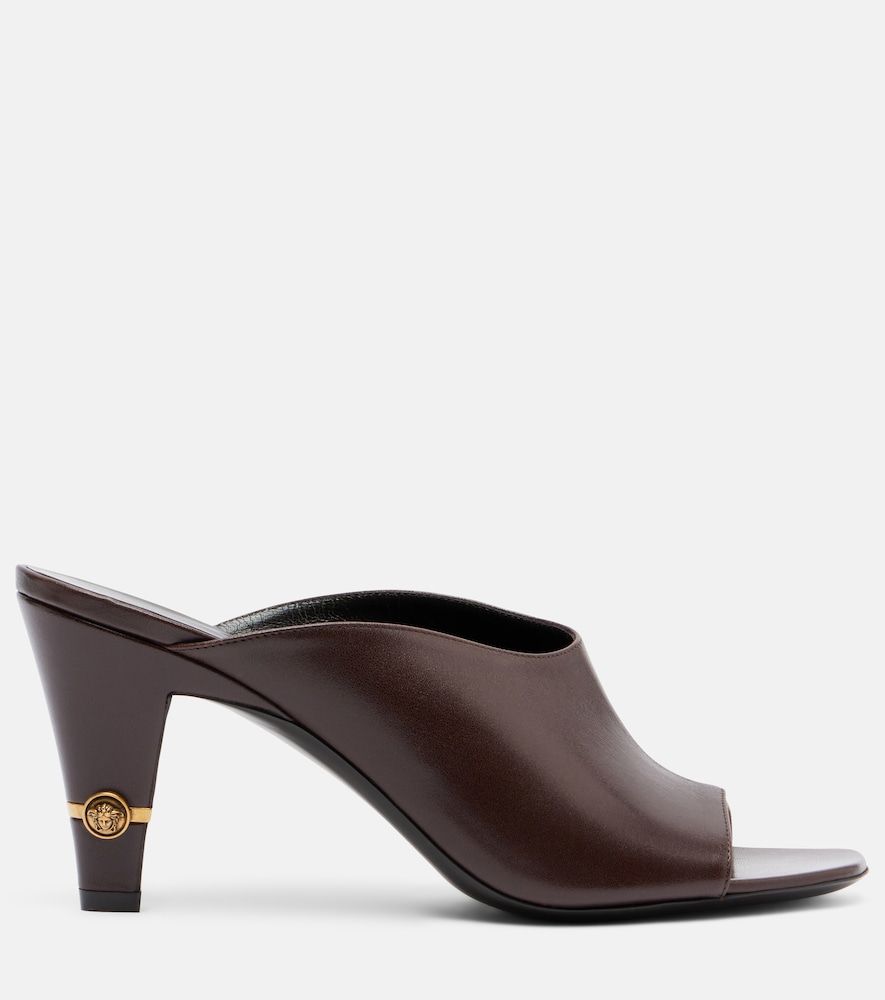 Versace Mules Giulietta in pelle - Versace - Modalova