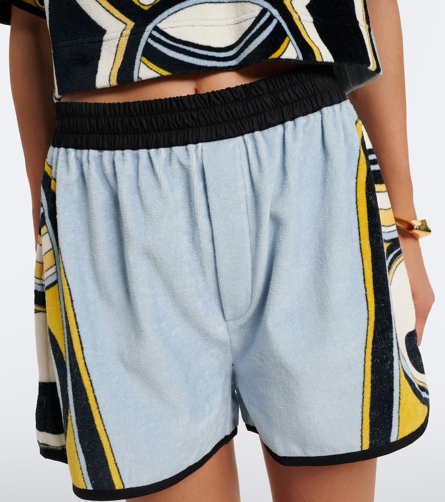 Shorts Pull-up de rizo de algodón estampados - La DoubleJ - Modalova