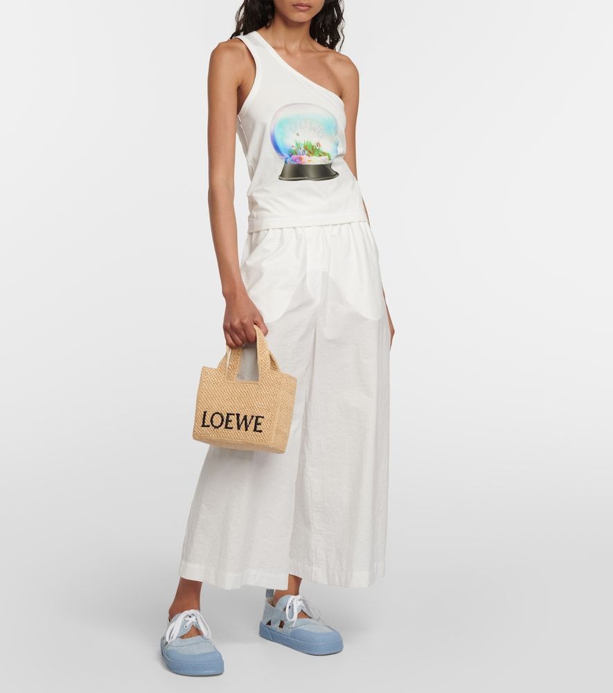 Bolso Paula's Ibiza de rafia con logo - Loewe - Modalova