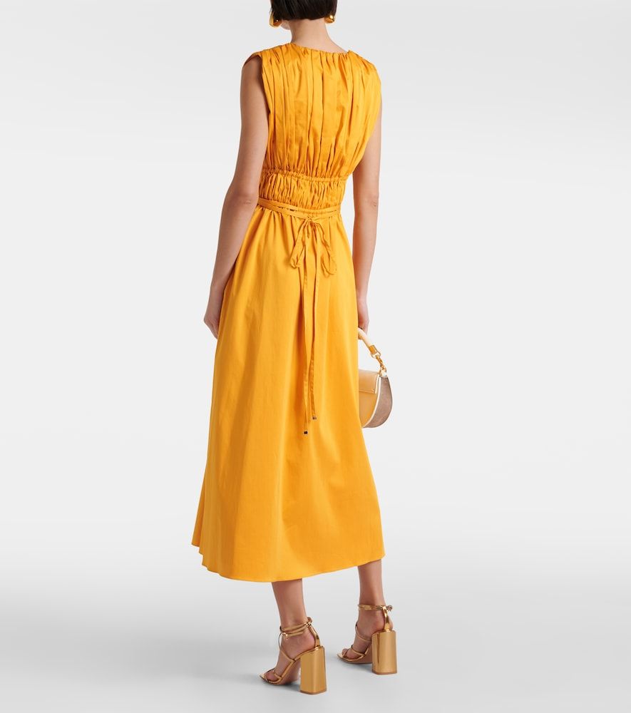 Fiona ruched cotton-blend midi dress - Altuzarra - Modalova